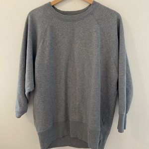 Aerie grey drop sleeve sweatshirt